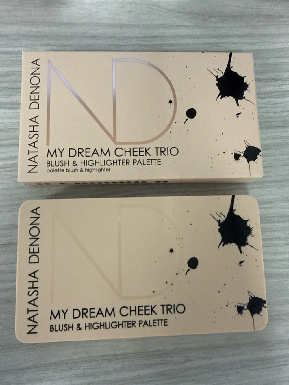 Natasha Denona My Dream Cheek Trio Blush Glow Highlighter Palette New In Box